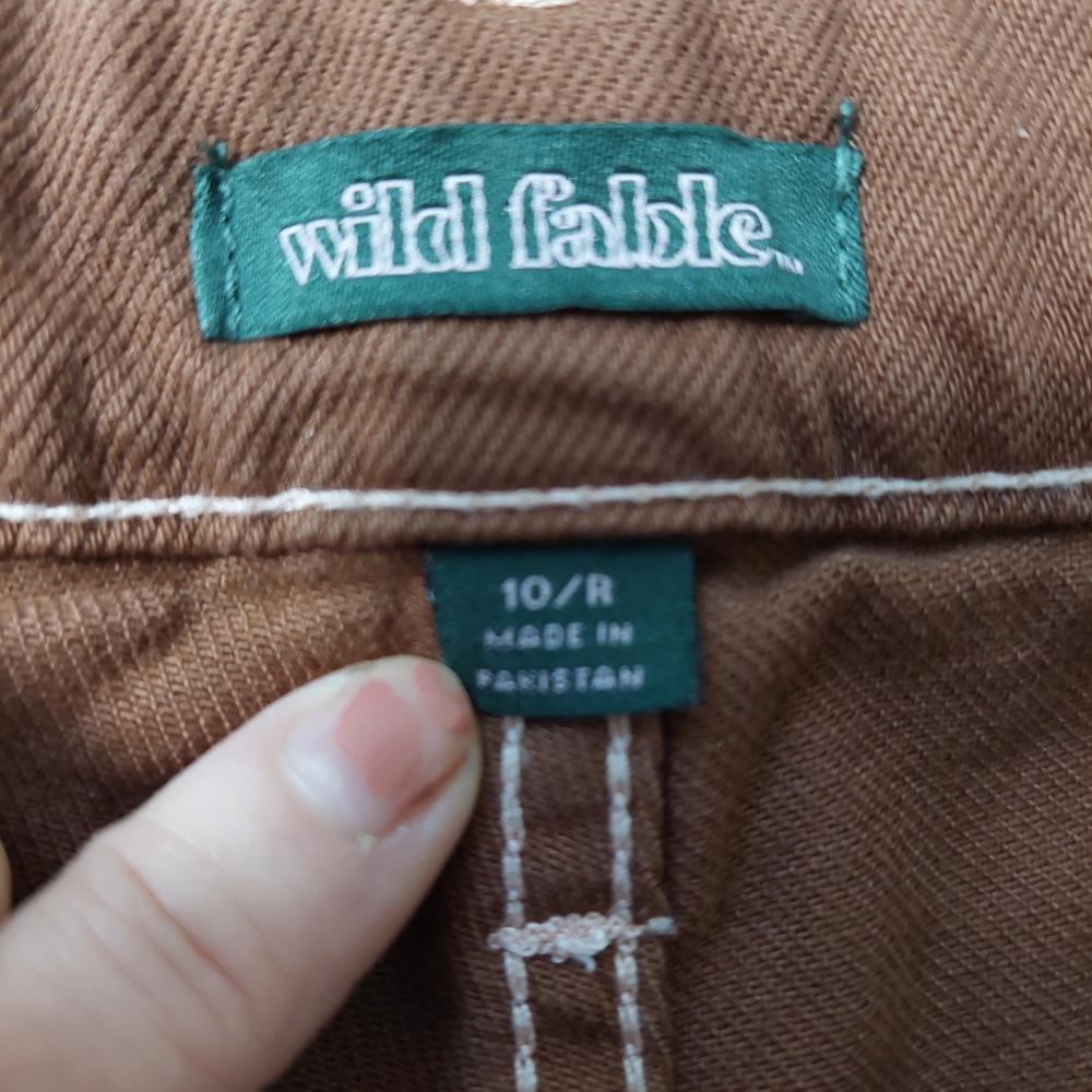 Wild Fable Women's Brown Wide Leg Cargo Pants - Picture 13 of 14